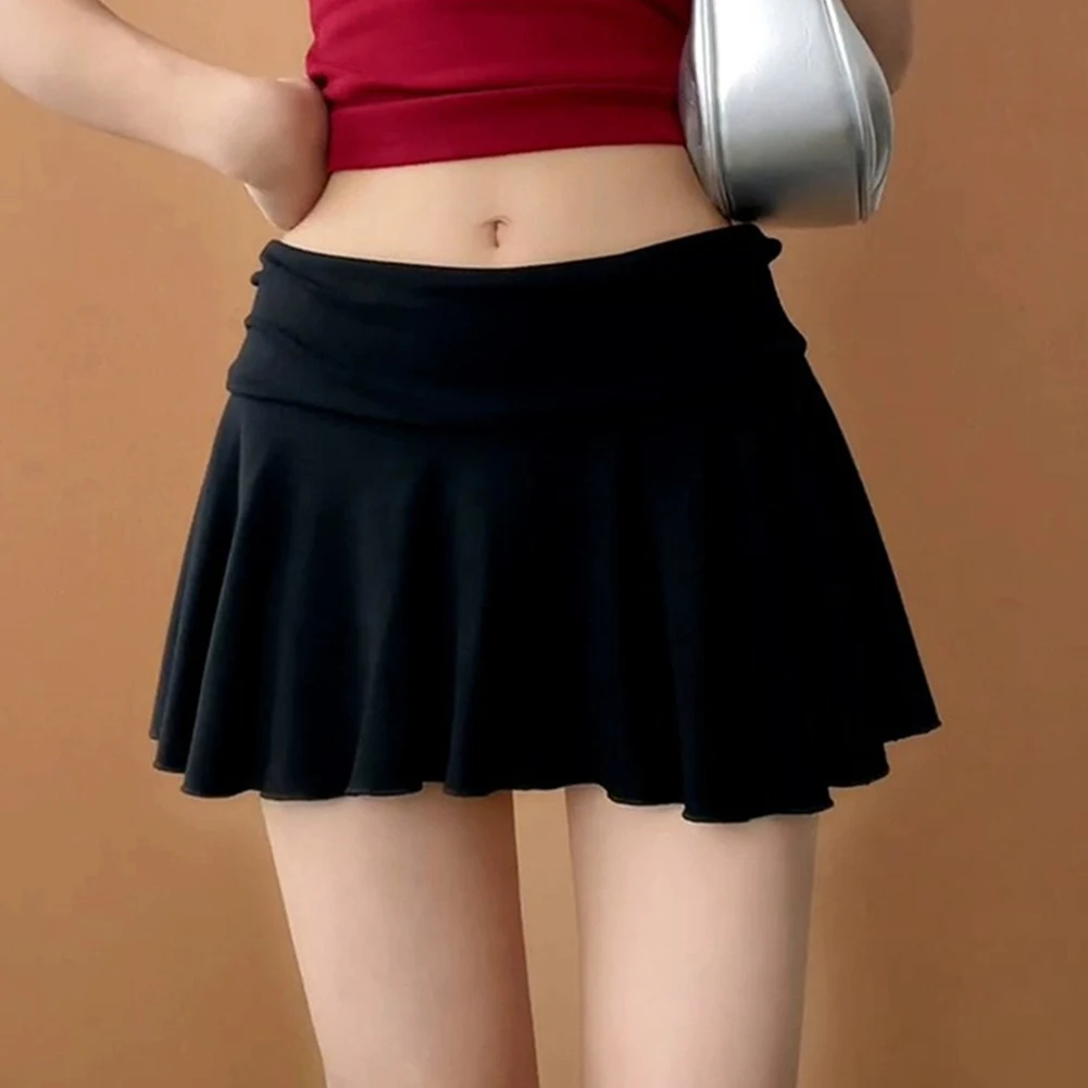 

Спортивная мини-юбка с открытой талией и высокой талией, утягивающая плиссированная теннисная юбка, женская летняя антилегкая юбка небольшого размера средней длины