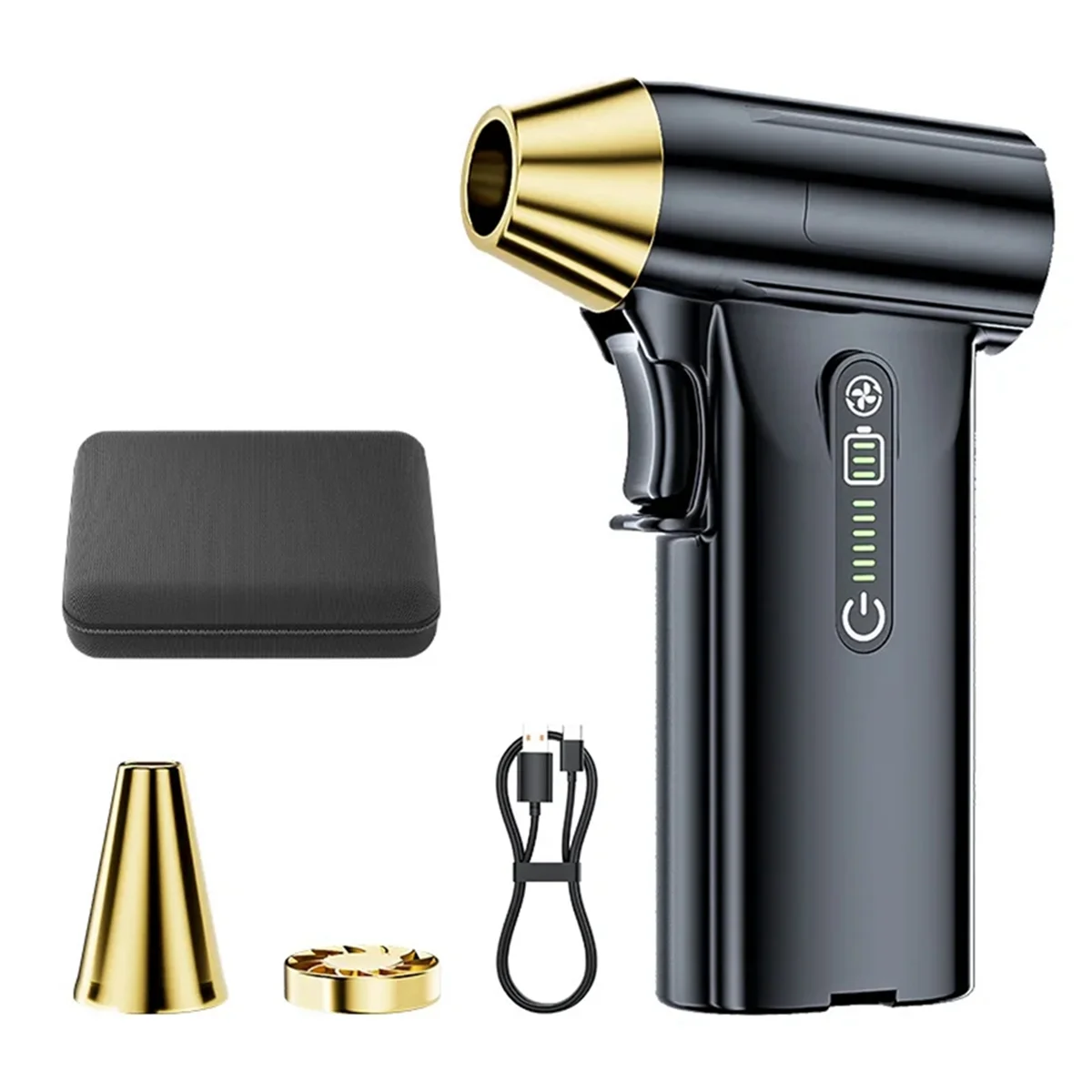 Top Sale New 130000RPM Hurricane Handheld Dust Blower Can Be Used for Snow Blowing, Barbecue Assistance, Car Cleaning