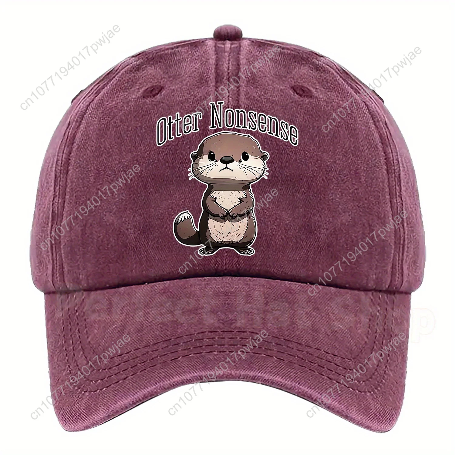 Una linda gorra de béisbol con temática de nutria con el diseño "Otter Nonsense" de @2042@, disponible en varios colores y tamaños ajustables