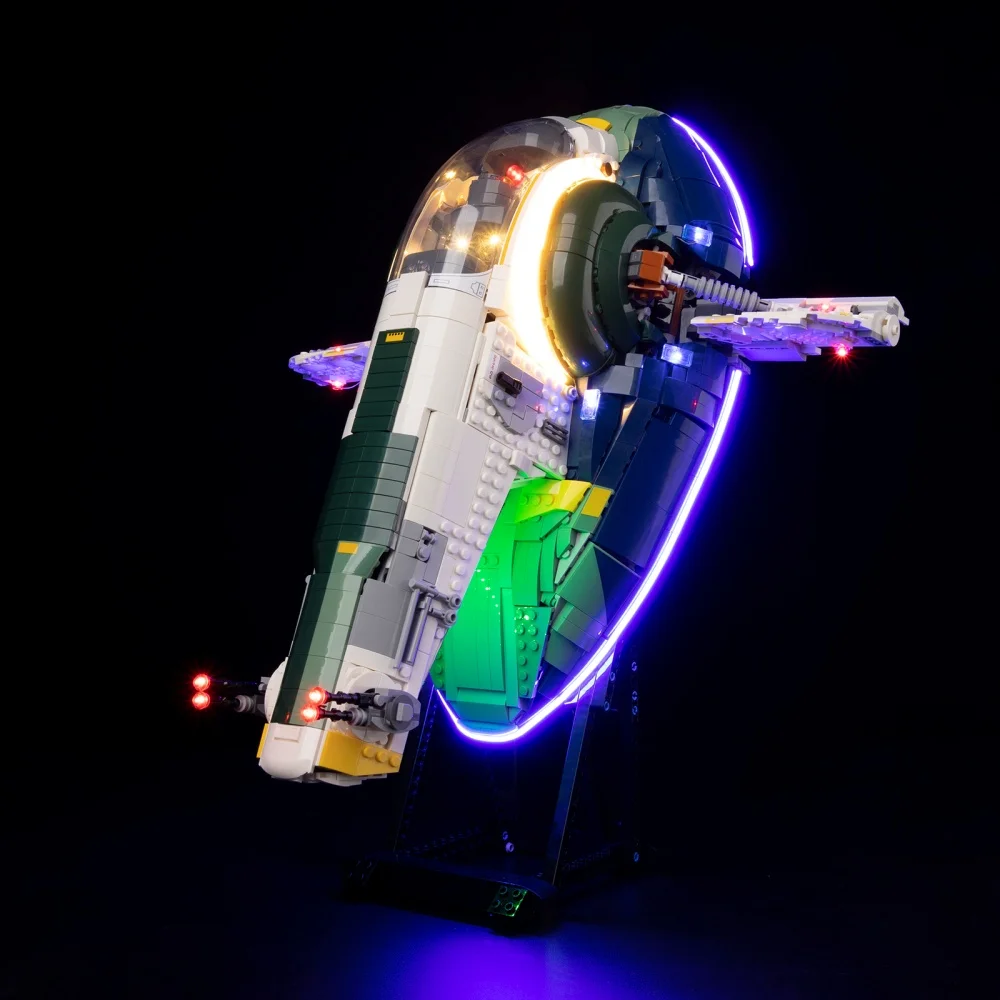 

Комплект освещения для радиоуправляемой версии LEGO Jango Fett's Starship не включает строительный блок (только комплект светодиодных фонарей)