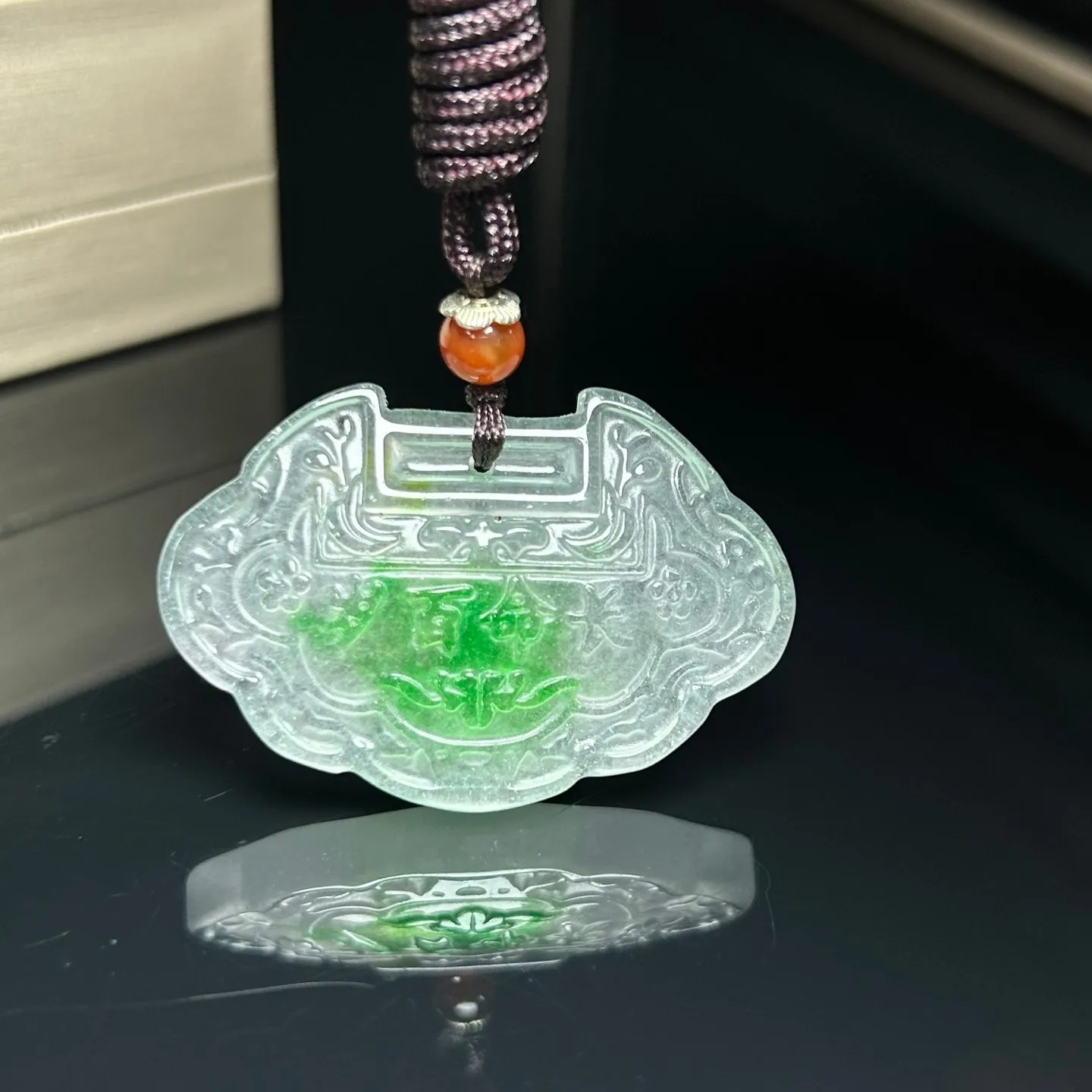Real Natural High Ice Green Myanmar Jade Jadeite Pendant & Necklaces