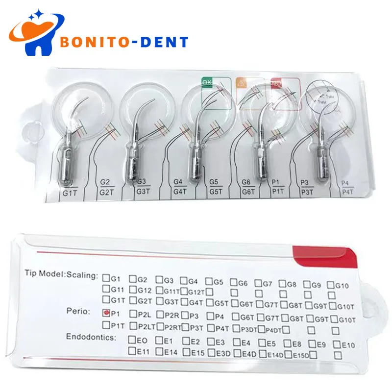 Dental Ultrasonic Scaler Tip Scaling Periodontics Endodontics GD PD ED Tip Fit for SATELEC DTE NSK Ultrasonic Scaler universal