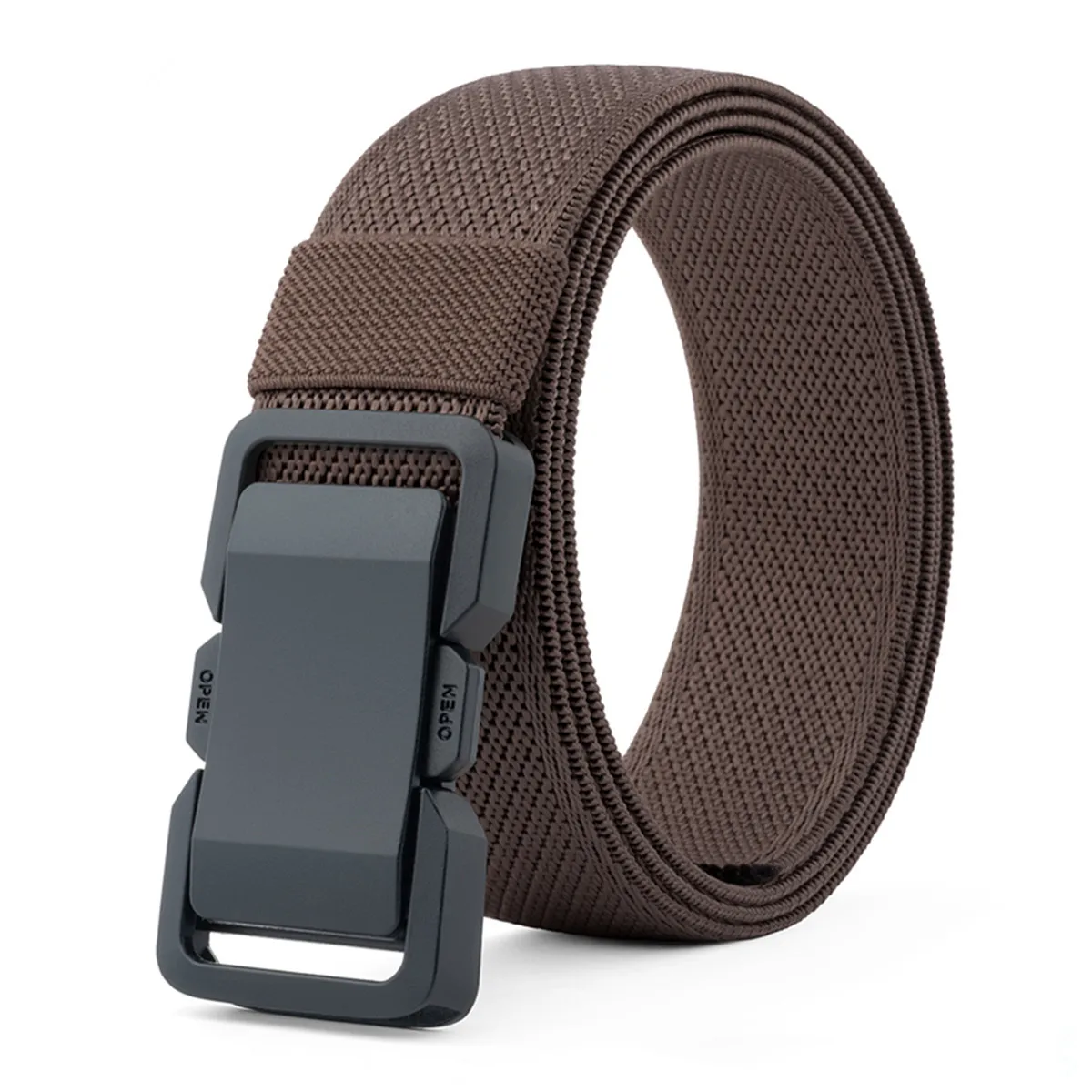 Unisex Stretch Belt with Quick Release Buckle Strong Real Nylon Elastic Work Belt for Men And Women Suitable for Overalls