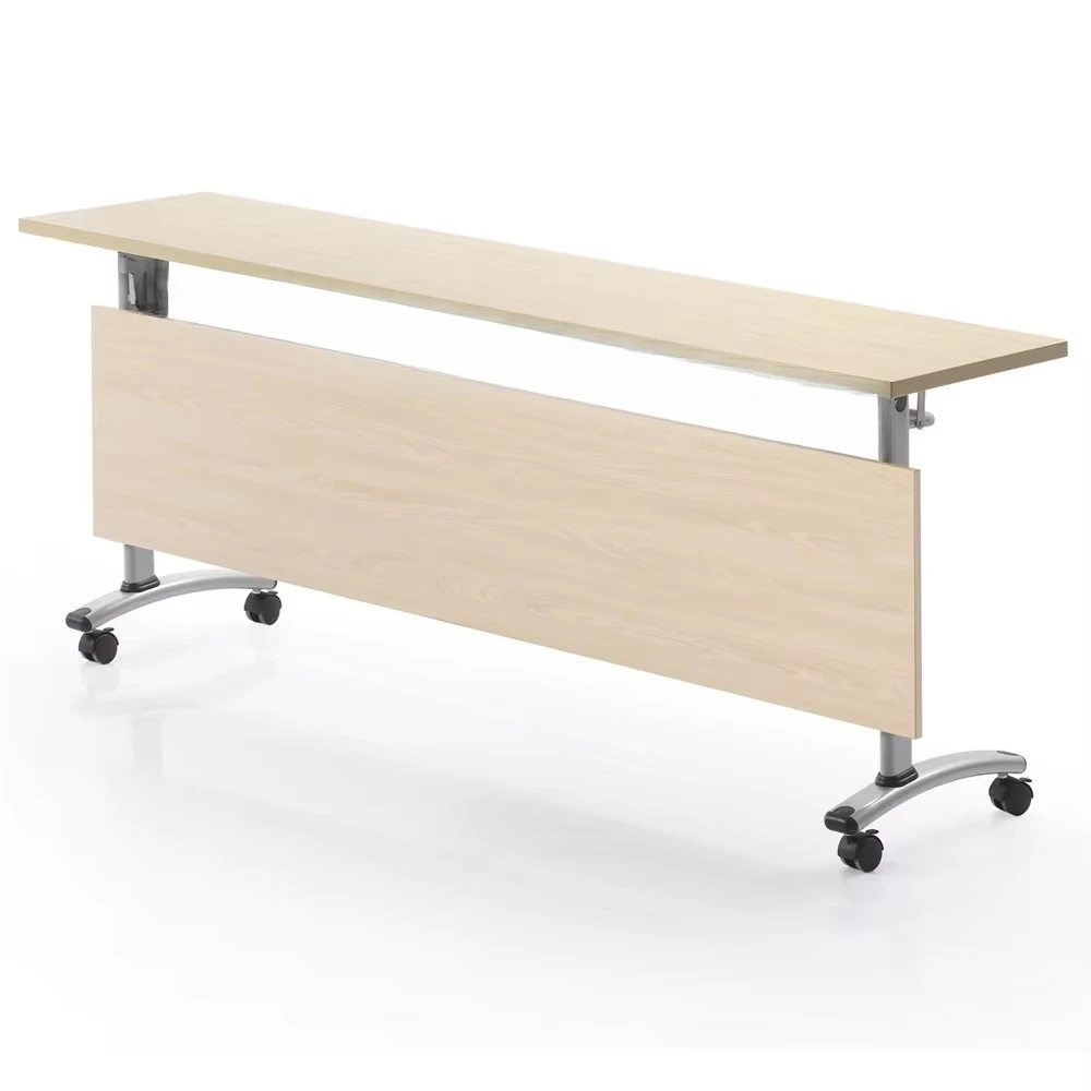 Flipper Flip Top Folding Conference Table Melamine Laminated Mobile Office Training Table