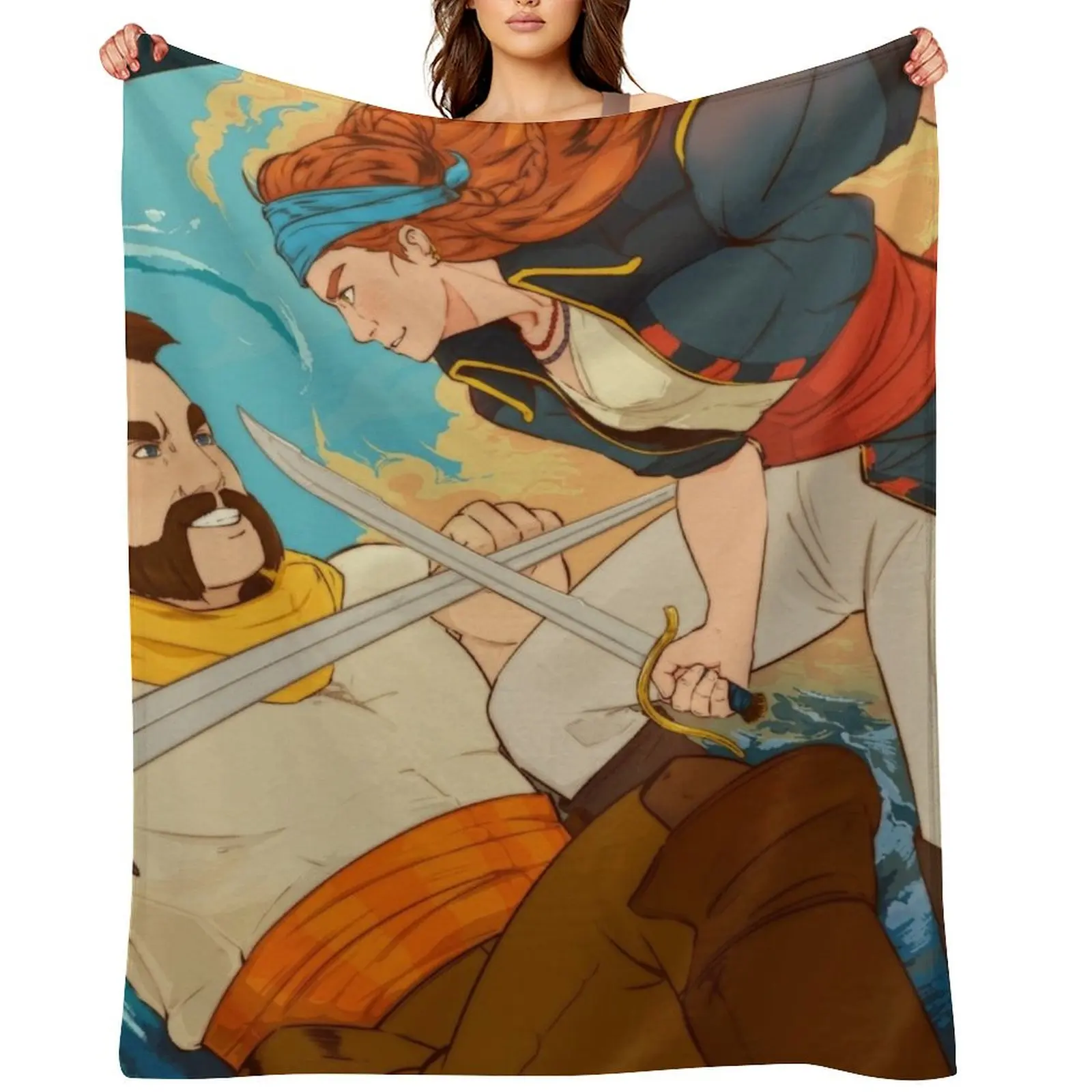 

Ereloy Pirates AU Throw Blanket Multi-Purpose Moving Giant Sofa bed plaid Blankets