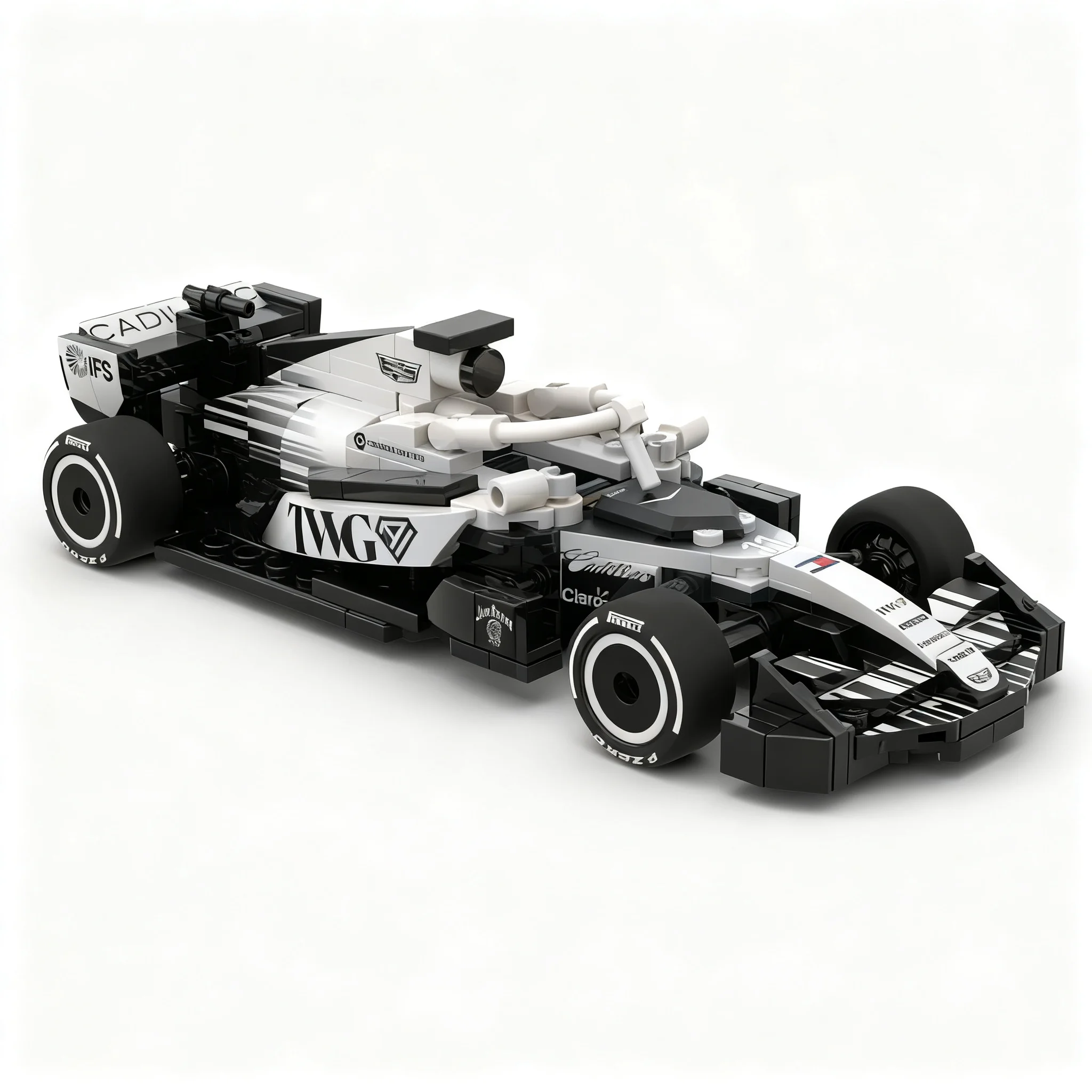 270 Stück MOC F1 Cadillac MAC-26 Zandvoort Modellbausteine Weihnachtsgeschenk Spielzeug Kreative Sammlung Bildungsbausteine Geburtstag