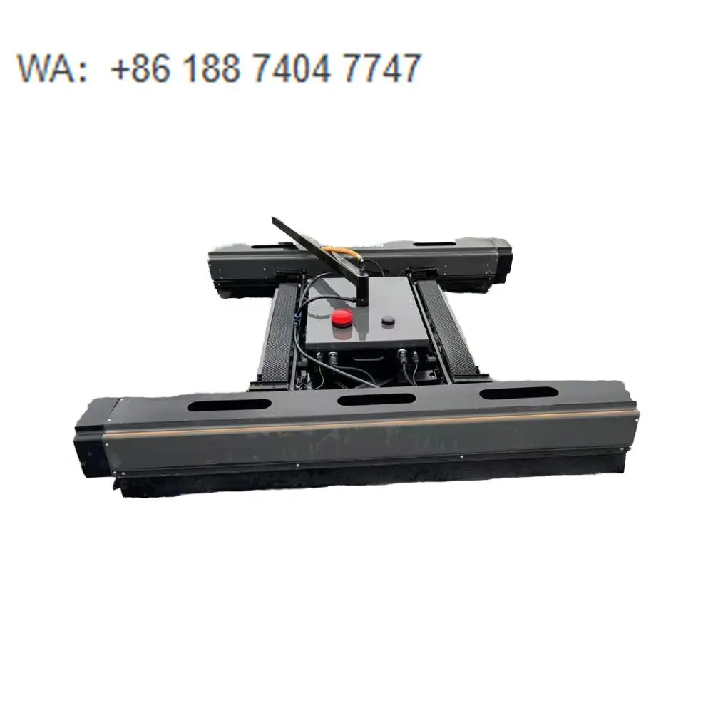 Best Automatic Solar Panel Cleaning Robot with 1.7m Cleaning Width 600 RPM Nylon Brush Dry & Water Washing