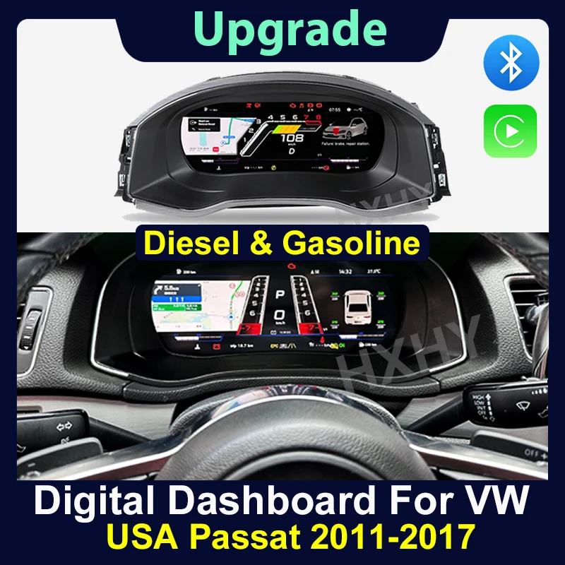 

Latest Original Car Digital Cluster Instrument for Volkswagen US American Passat LCD Speedmeter Dashboard