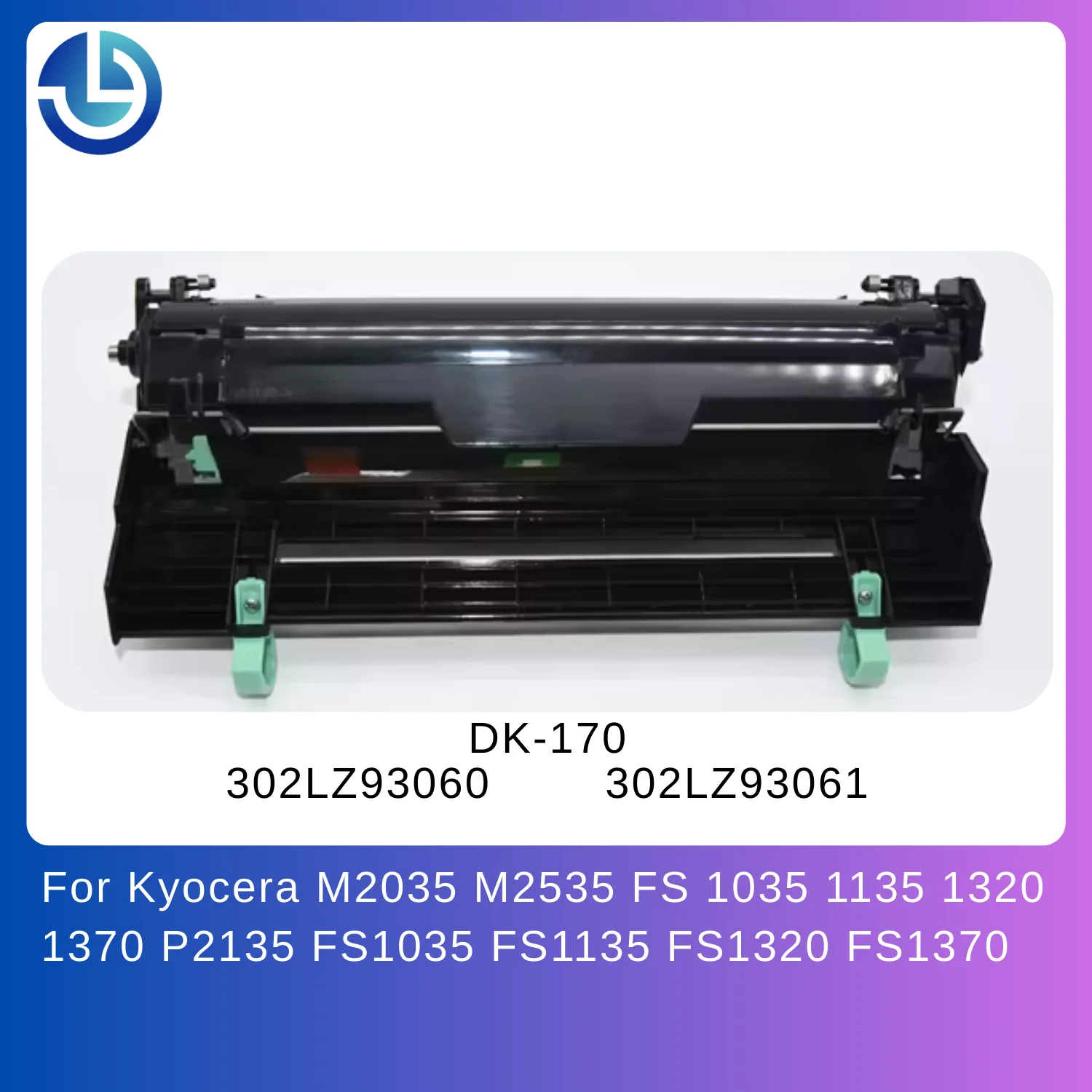 DK-170 DK170 302LZ93060 302LZ93061 Drum Unit for Kyocera M2035 M2535 FS 1035 1135 1320 1370 P2135 FS1035 FS1135 FS1320 FS1370