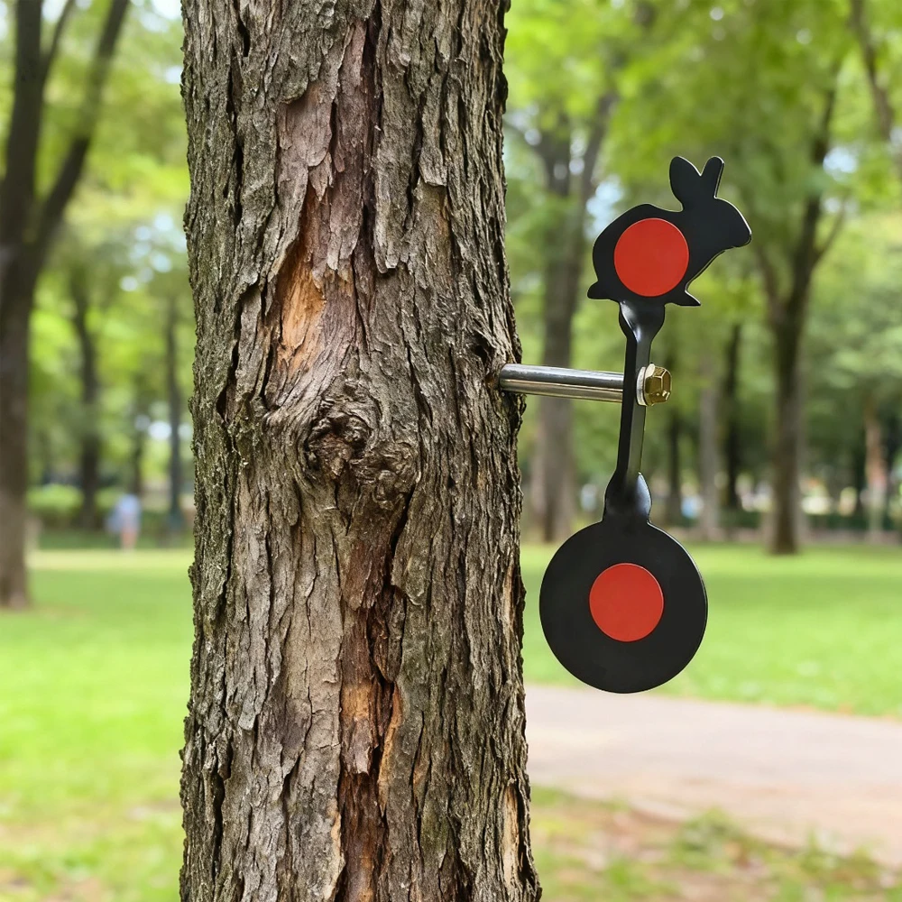 6 opciones para elegir Objetivo giratorio de 360 grados para práctica de tirachinas para práctica de objetivo de metal