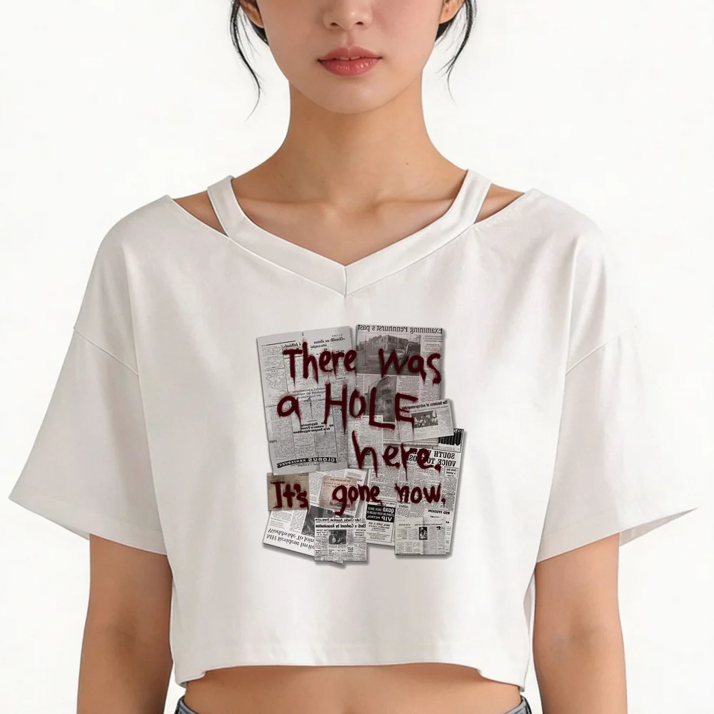 Silent Hill cropped top teen goth emo alternative  vintage shirt meme manga streetwear gyaru
