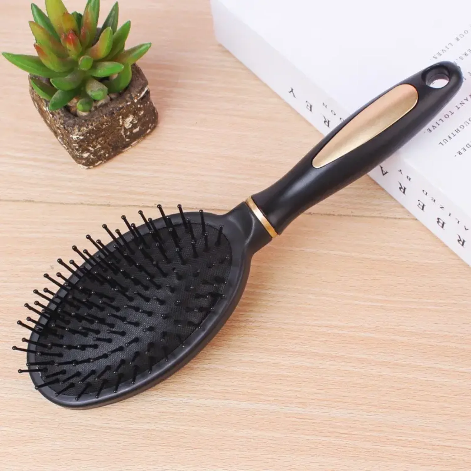정전기 방지 마사지 대형 헤어 빗(고온 저항성) - 매끄럽고 엉킴 없는 머릿결을 위한 완벽한 제품