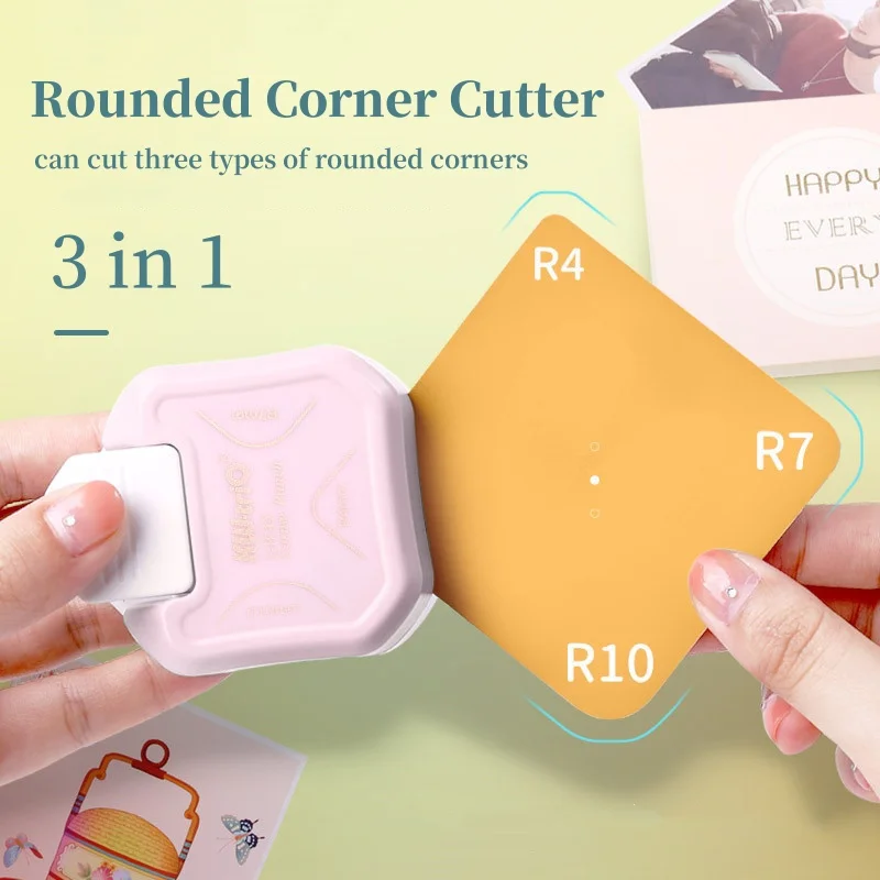 Rounded Corner Cutter DIY Handmade Artwork Tool R4/7/10 Diameter Round Corner Crop Student Stationery