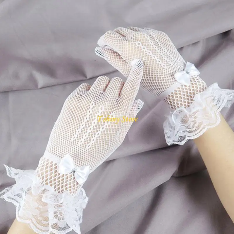 n58f-сексуальные-прозрачные-модные-плиссированные-перчатки-с-манжетами-эластичные-свадебные-короткие-кружевные-перчатки-черные