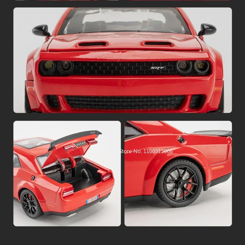 1:24 Apollo IE 720S Huayra GTR Hellcat Phantom Bolide Revuelto Model Autka Zabawka Dźwięk Światło Napęd Pull Back Miniaturowe Zabawki Prezenty Urodzinowe