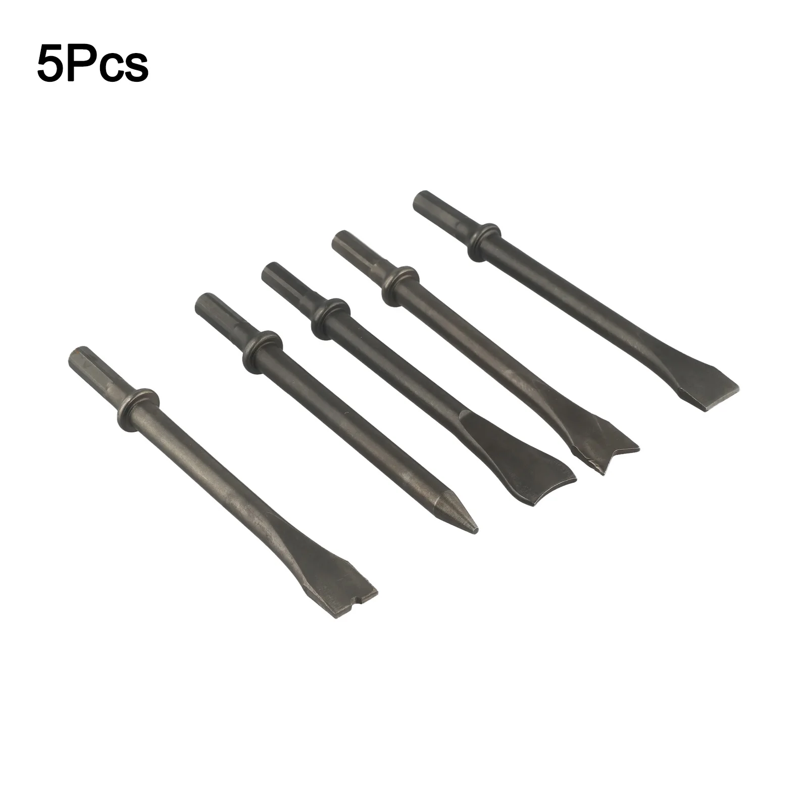 

5pcs 175mm Steel Hexagonal Shank Heavy Duty Air Hammer Chisel For Removing Bolts Cutting/Rust Removal Pneumatic Tool Kit