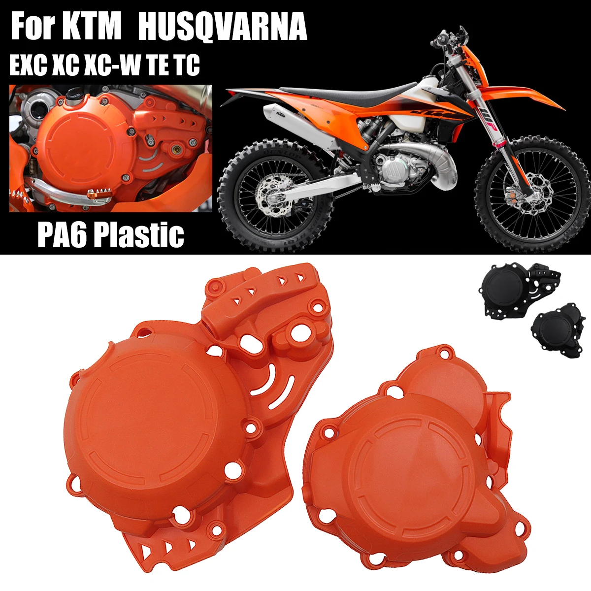 

Motorcycle Clutch Cover Ignition Protector Guard For KTM EXC250 EXC300 SX250 XC250 XC300 XCW250 XCW300 TPI 2019 2020 2021 2022