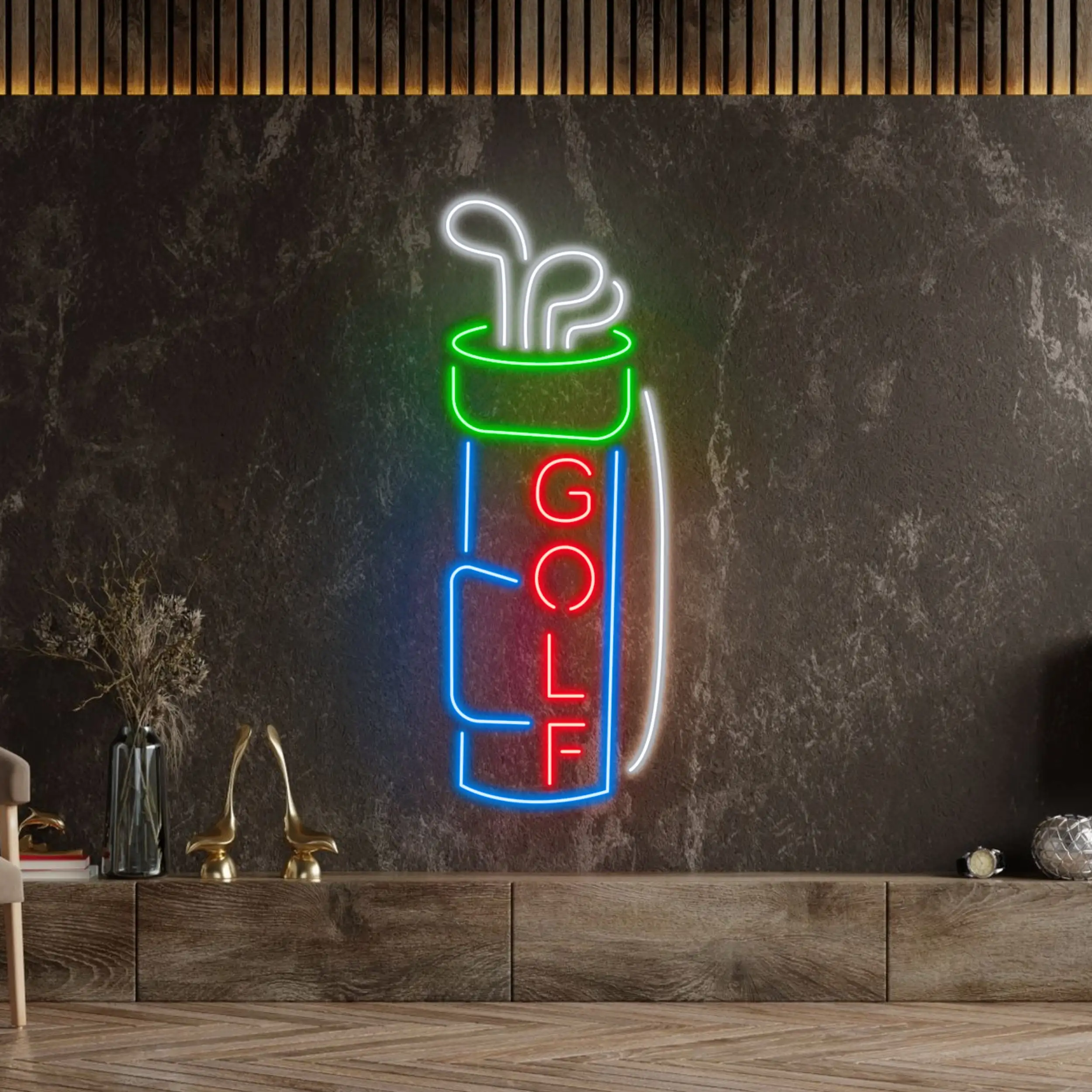 

Golf LED Neon Light Sign Sport Bowling Club Decor Wall Hangings Bar Store Party Game Room Wall Decor Business Neon Sign