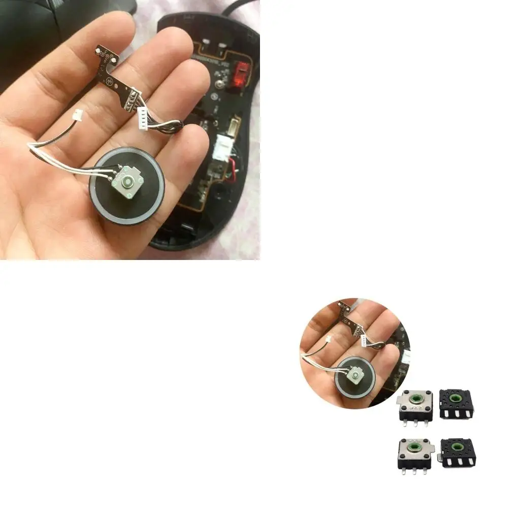 2Pcs TTC Mouse Wheel Encoders Green Cores Decoders Expectancy For ROGGladiusIII MambaElite Mouse Drop Shipping