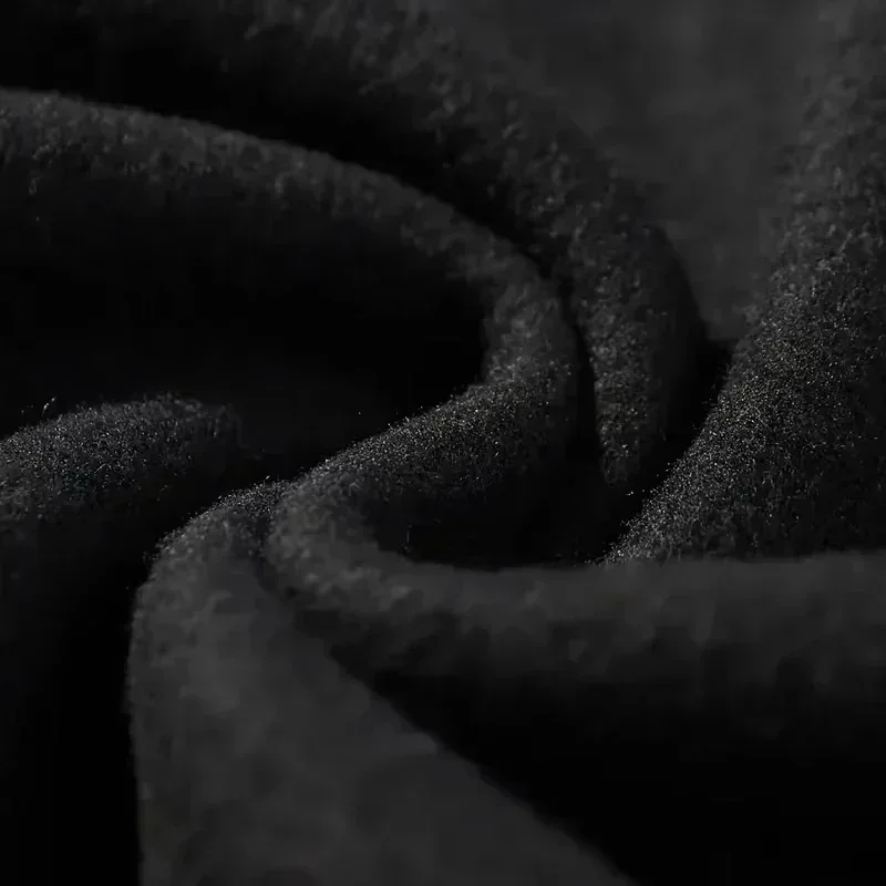 الخريف الشتاء الصوف الرجال Sweatpants مستقيم الساق للجنسين عارضة أزياء تنوعا فضفاض الشارع نمط المتضخم فضفاض عارضة #4