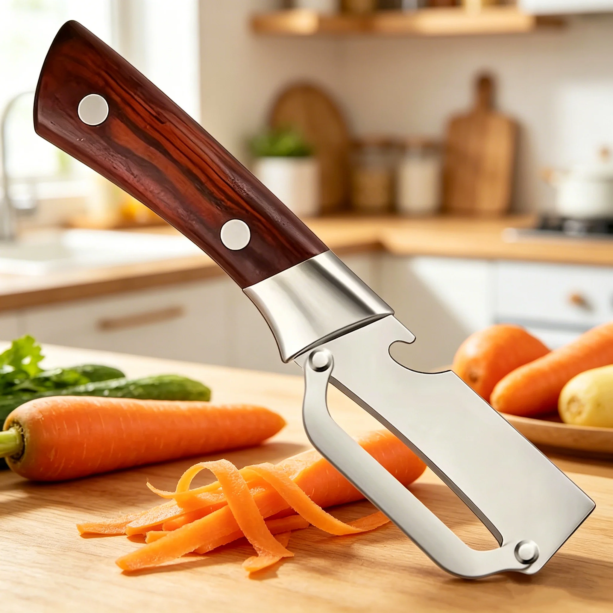 

Stainless Steel Vegetable Peeler Set - Anti-Slip Handle Multi-Functional Fruit & Potato Peeler 1/3/5-Piece Kitchen Cooking Tool