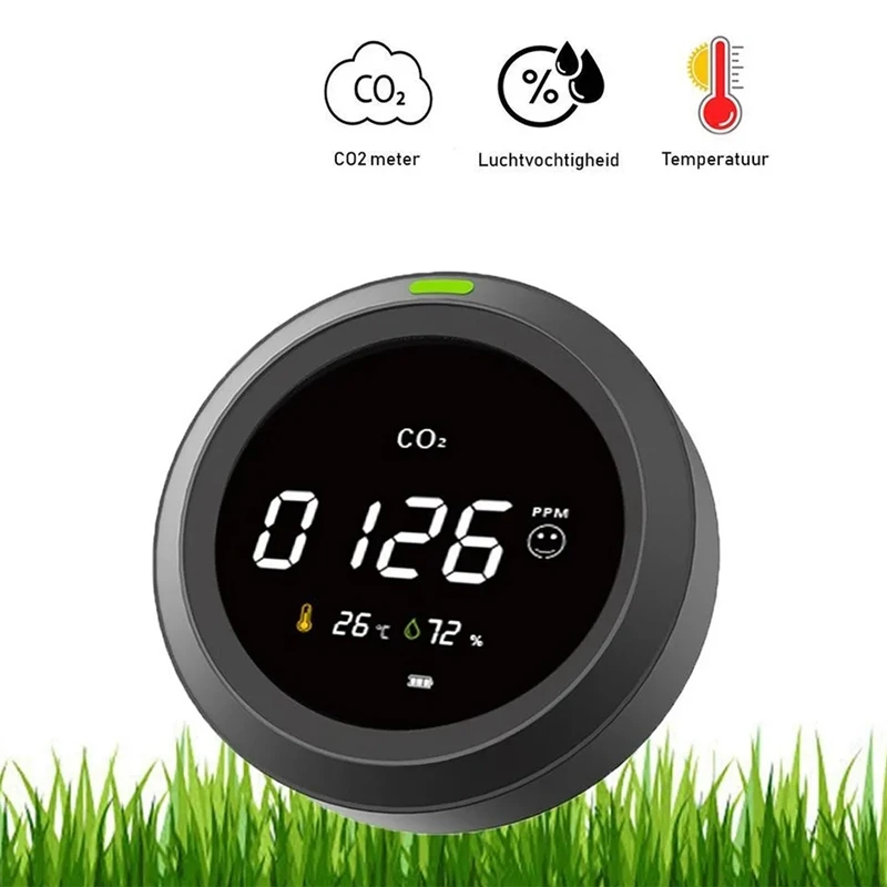 1 Piece PTH-5 Monitors Carbon Dioxide NDIR CO2 Sensor Comfortable Environment Black Plastic With Temperature And Humidity Sensor