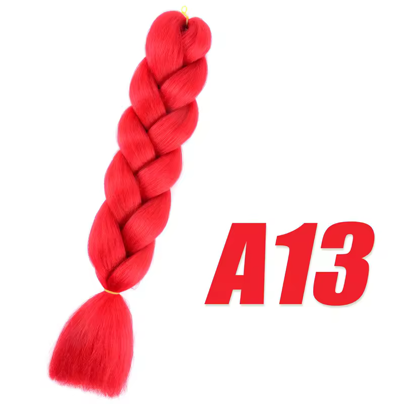 Synthetic Kanekalon Crochet Hair Braiding Hair Pre Stretched Curly Jumbo Braids Extensions Hair Accessories For Girls Braids - Image 7