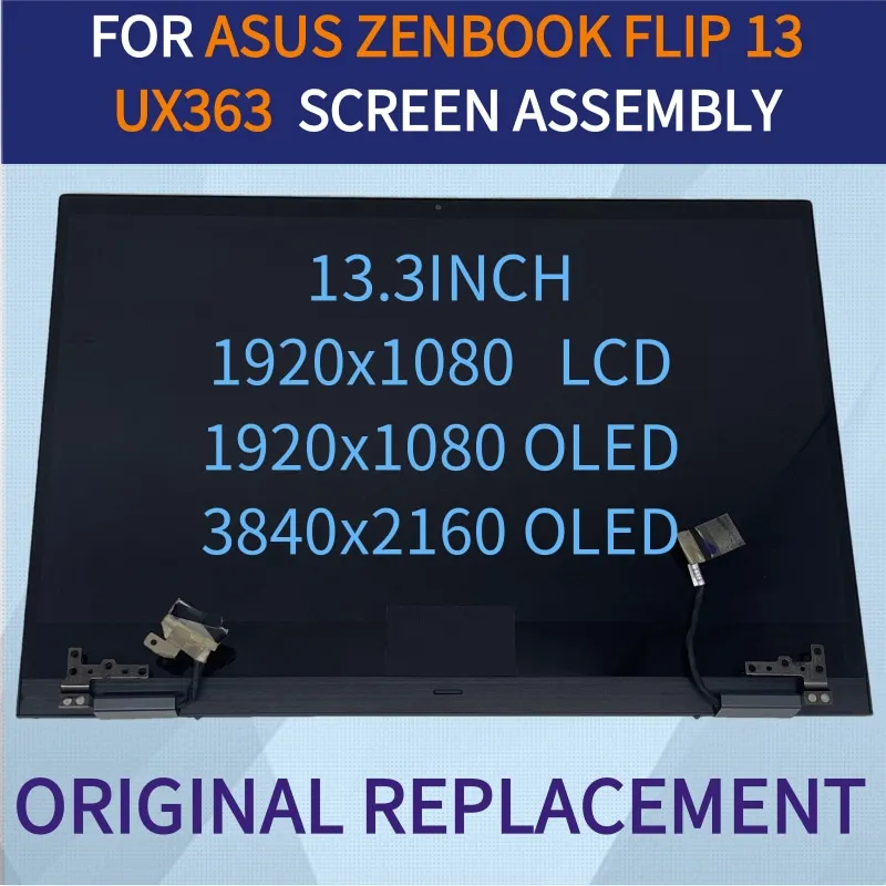 

FOR ASUS Zenbook Flip 13 UX363 UX363EA UX363JA 13.3INCH FHD LCD OLED ASSEMBLY SCREEN TOUCH DIGITIZER DISPLAY FULL UPPERPART