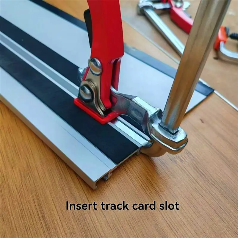 DT17 160x60mm Quick Guide Rail Ratchet Clamp Woodworking F Clamp Quick Clamping for Guide Rail System Hand Tools