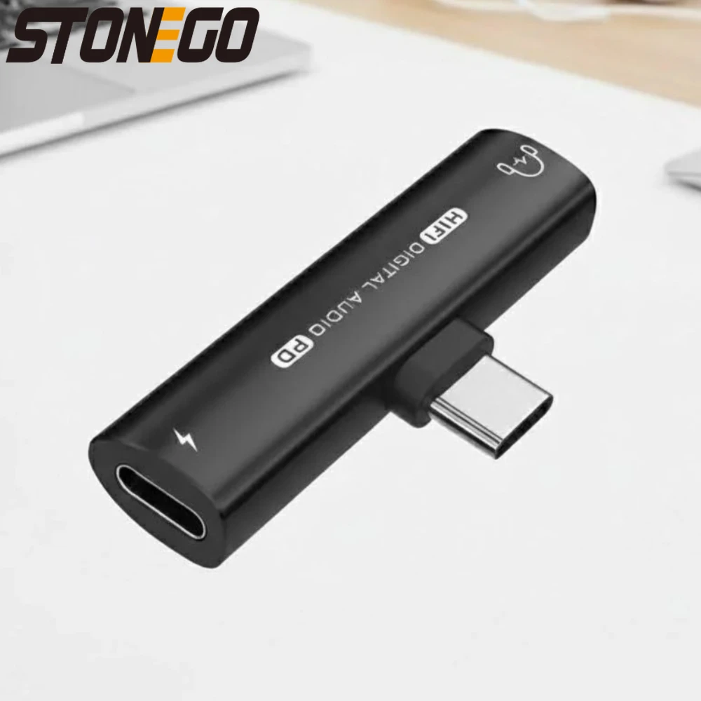 

Адаптер Type-C 2-в-1 с аудиоразъемом 3,5 мм для мобильных телефонов и планшетов: быстрая зарядка и поддержка аудио через разъемы Type-C