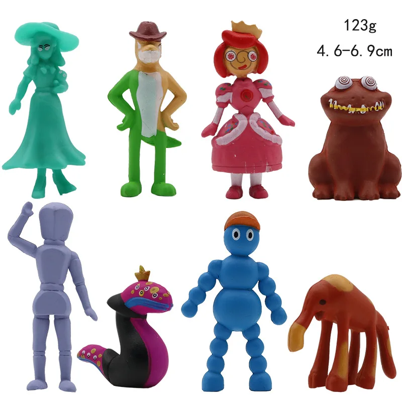 New The Amazing Digital Circus 2 Figure Toys Gangle Zooble Caine Jax Ponmi Pomny Clown Hare Jackson Dolls Children Gift