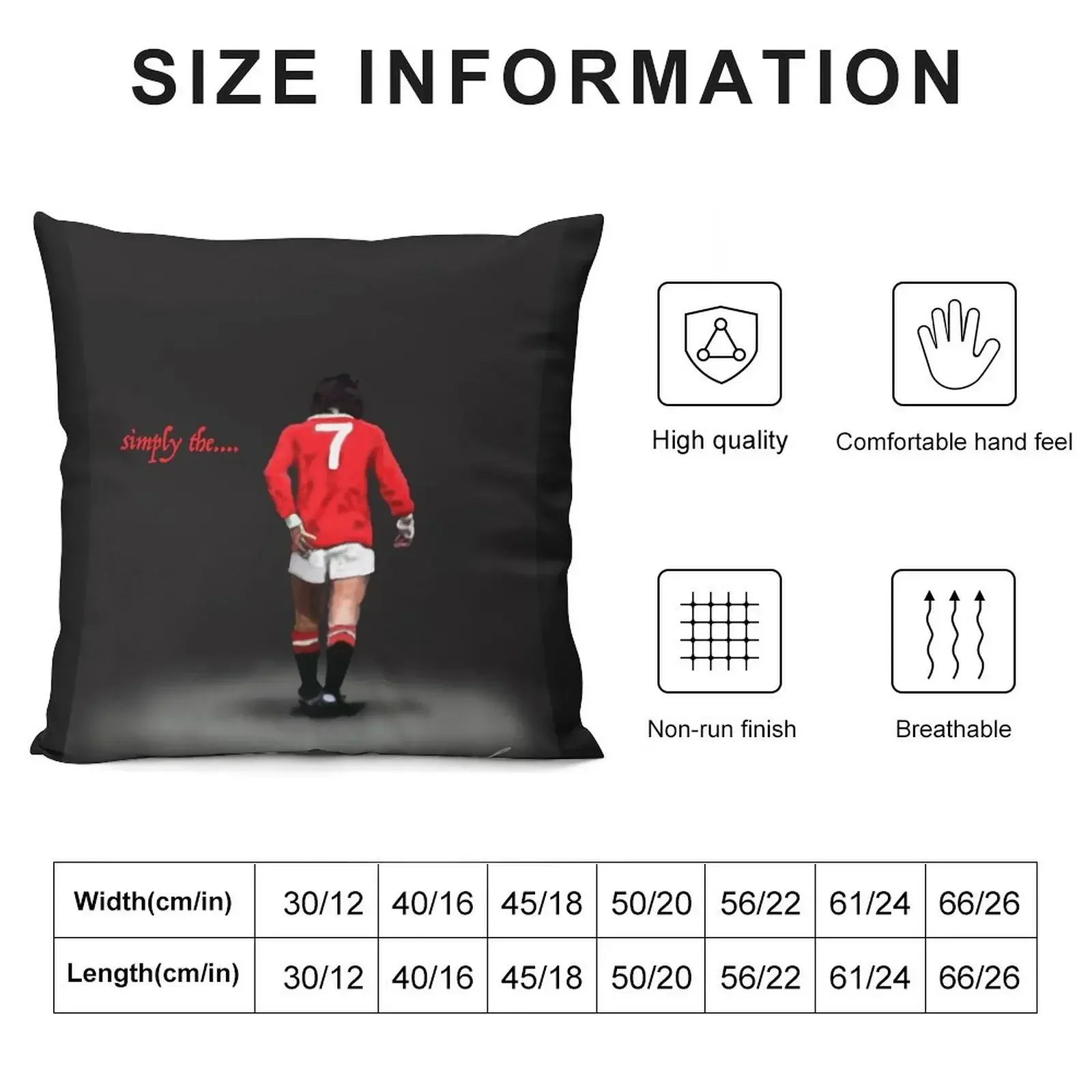 simply the...... Best. George Best. Legend Throw Pillow Christmas Pillow Cases Pillowcases pillow