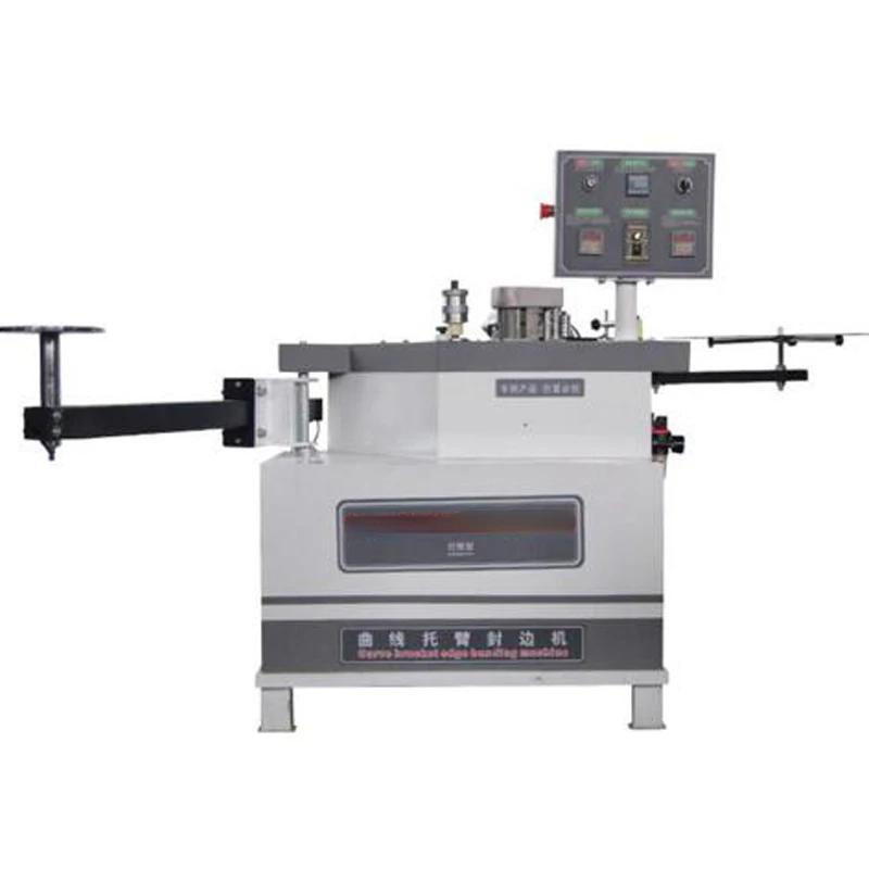 

Curved Line Edge Banding Machine Manual Swing Arm Edger Woodworking Edge Banding Machine Desktop Curve Wrapping Machine