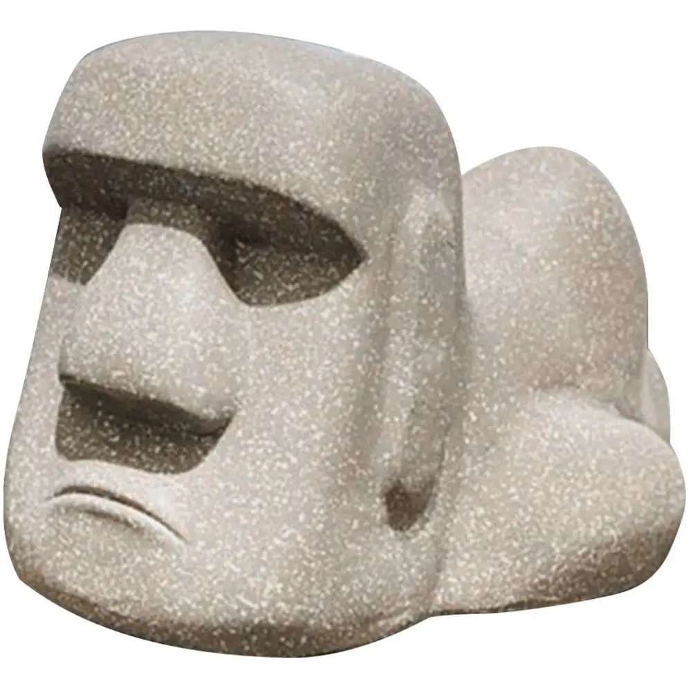 

Retro Moai Box Paper Napkin Holder Resin Face Cute Home Decor Bedroom Moai Design Paper Tissue Box DresserFunny Household