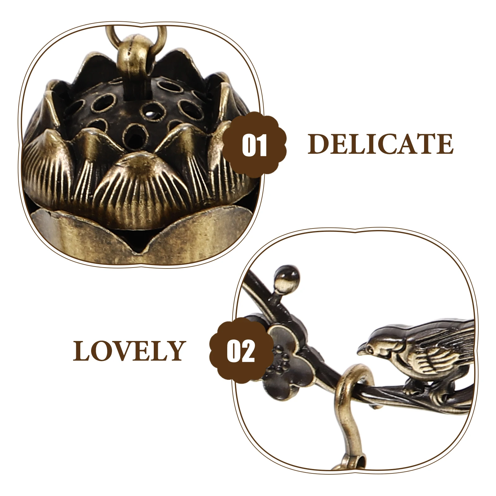 

Creative Incense Burner Small Alloy Censer Home Office Tea Room Aromatherapy Decor Indoor Scented Ornament