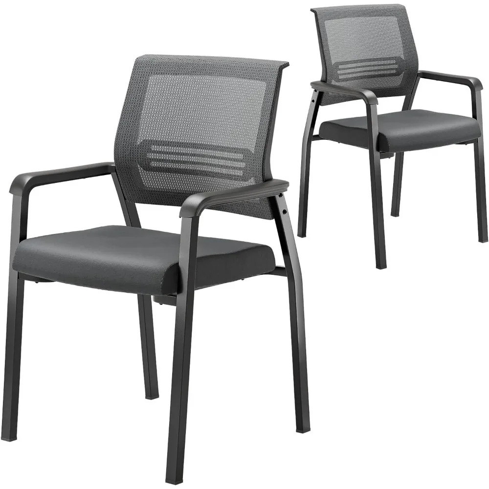 

Modern Black Stacking Chairs, 350 lbs Capacity, Ergonomic Design, Office Waiting Room & Reception Room Chairs