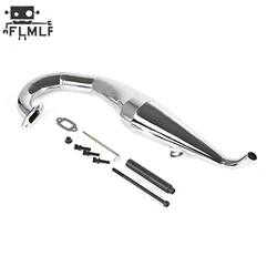 Alloy Exhaust Pipe Side Pipe Fit for 1/5 HPI ROVAN ROFUN KM GTB TS BAJA 5B 5T 5SC