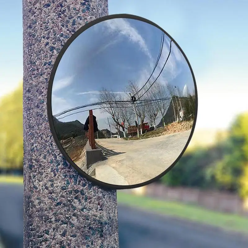 New Convex Security Mirror 11.8in Convex Driveway Mirror Round Corner Mirror Safety Wide Angle Blindspot Mirror Convex Mirrors