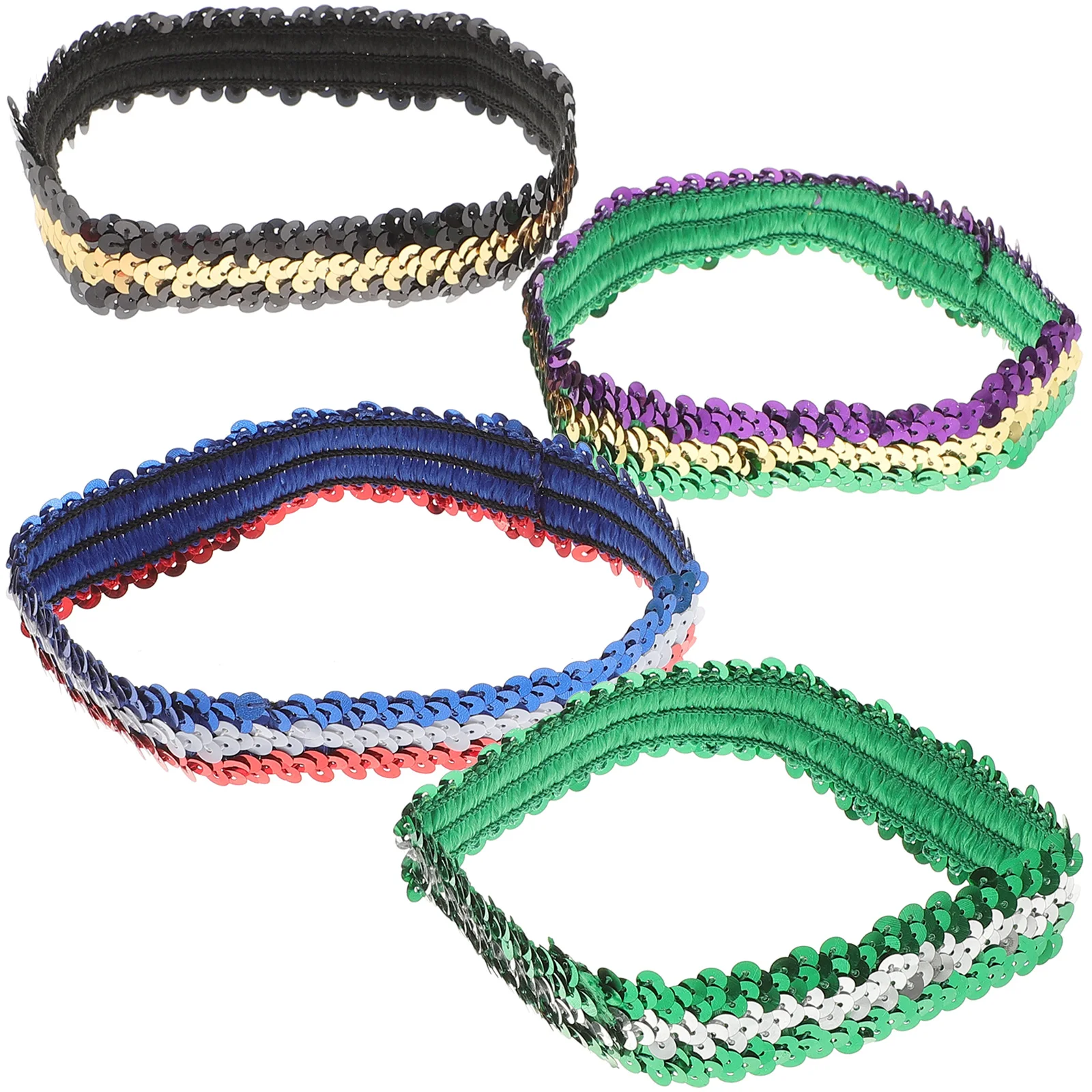 

Sequin Girls Party Accessories Sparkly Stretchy Elastic Head For Hair Headband Hair Women Headband Head Bands Bands