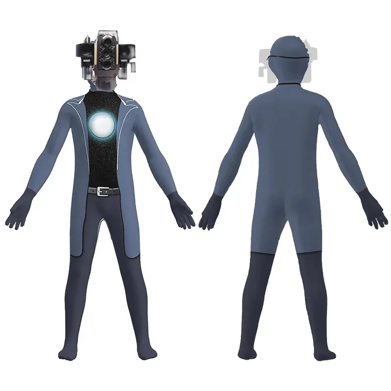 Спикерман Титан Камера Аудио Skibidi Туалет Костюм Монитор ТВ Мужской Боди Комбинезон Для Мальчика Детский Рождественский Хэллоуин Подарок На День Рождения