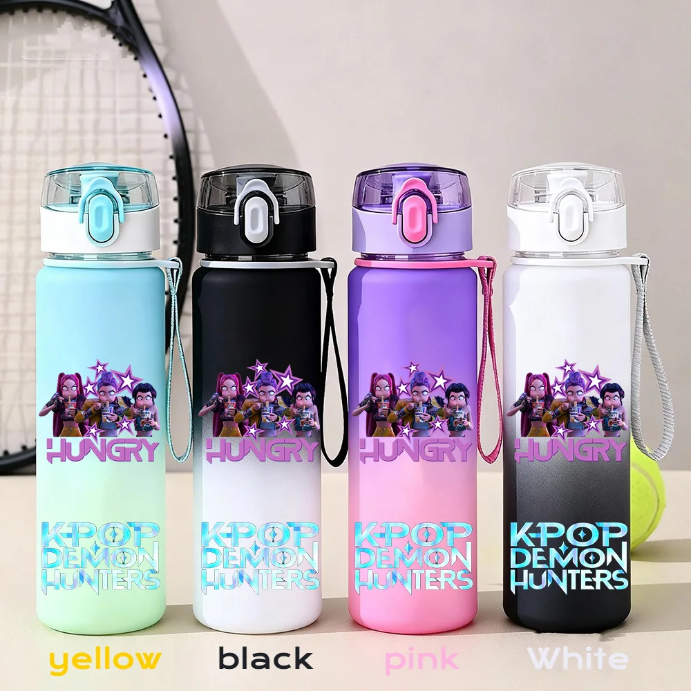 550 мл K-pop Demon Hunters HUNTR X Rumi Mira Zoey Jinu Celine Warrior Kpop Water Cup K Pop Питьевая бутылка School Huntrix Gourde