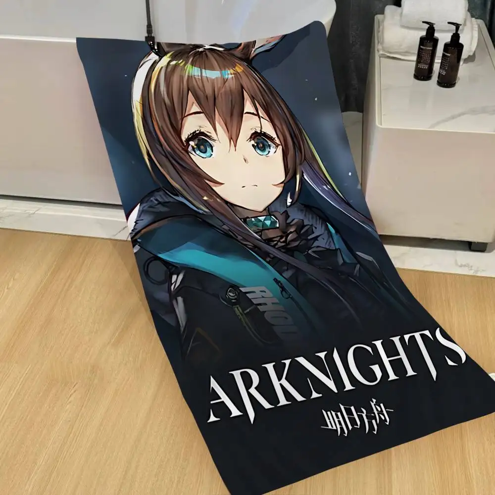 popular game Arknights Beautiful girls Big Microfiber Beach Towels Quick Dry Towel Sand Beach Towels Pool Towel for Travel Swim