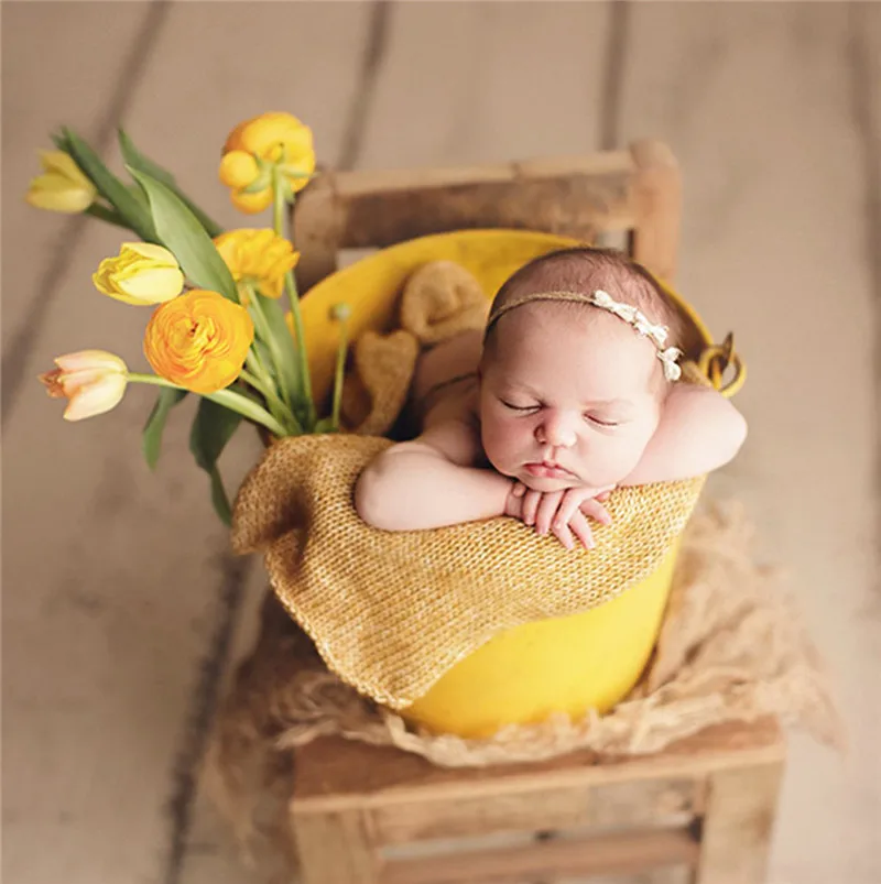 Photography Baby Props Baby Shoot Studio Accessori Retro Iron Bucket Photo Props Baby Newborn Photography Prop Newborn Backdrop