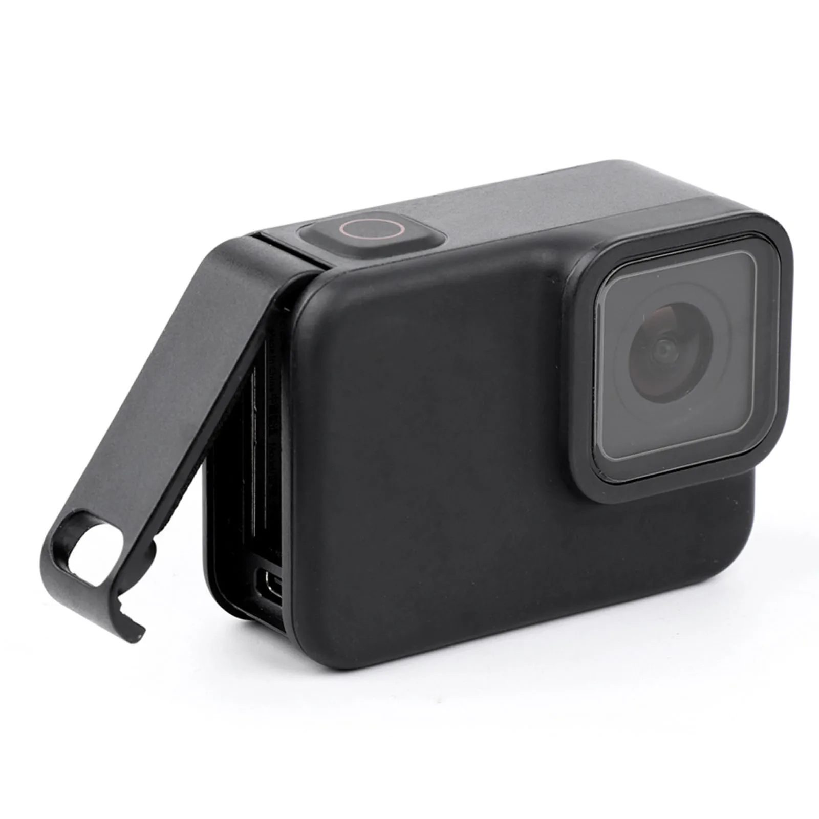 Plastic Removable Battery Cover Side Door with Charging Port for GoPro Hero 8 Camera