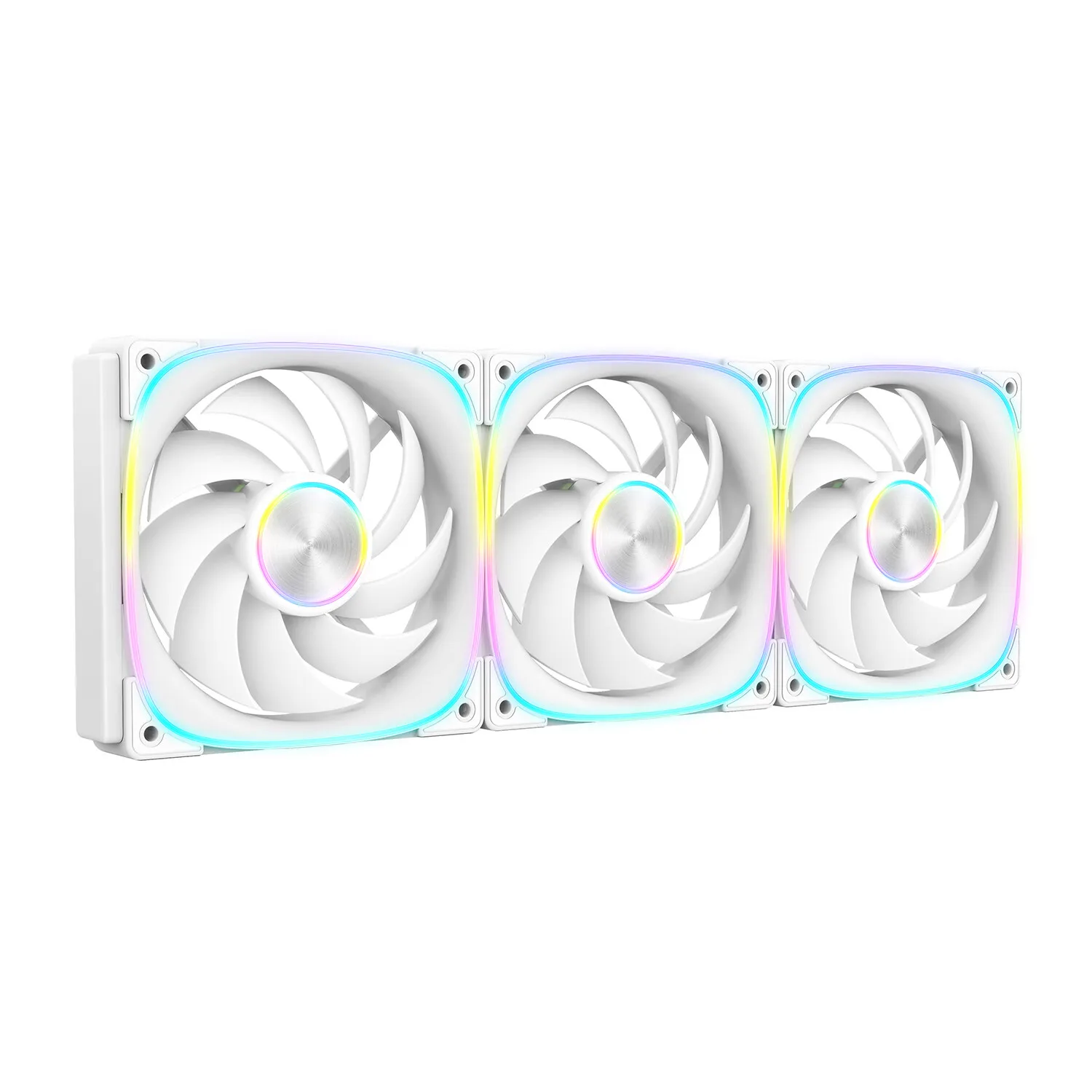 New Arrival Needmax S12 12CM ARGB Sync Fluid Bearing 5V 4-Pin Plastic Heatsink 58.5CFM Computer Case Fan