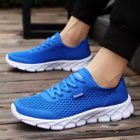 YRZL Men's Tennis Lightweight Breathable Mesh Athletic Shoes Outdoor Jogging Running Walking High Quality Sport Sneakers for Men