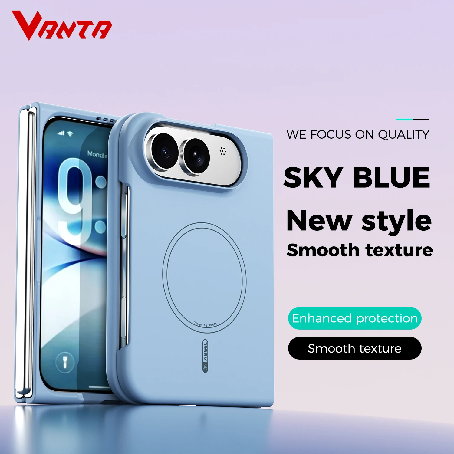 Liquid Silicone Magnetic Phone Case - iPhone Duo用ケース。MagSafe対応、磁力ワイヤレス充電、液状シリコンと硬質PC素材を使用した、高級感のある薄型で衝撃に強いカバー。iPhone Foldにも対応。
