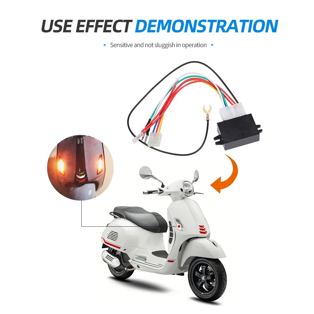 Turn Signal Flasher Light Switch Double Flash Warning Function Controller Parts For VESPA GTS 300 250 GTS300 GTS250 Accessories