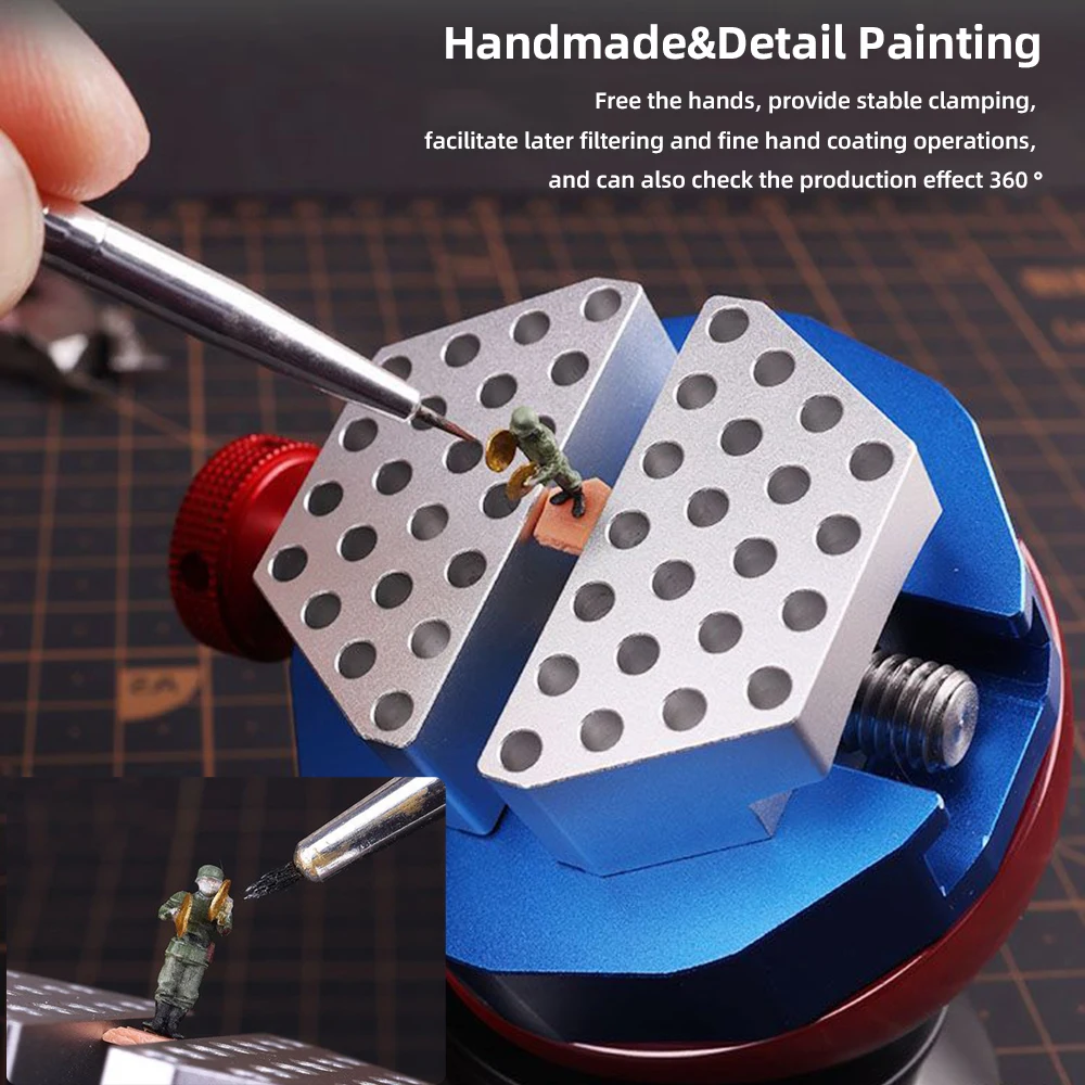 360 °   Morsa a sfera CNC universale per accessori per strumenti di costruzione di hobby modello Morsa sferica CNC per strumenti di pittura per levigatura di modellazione fai-da-te