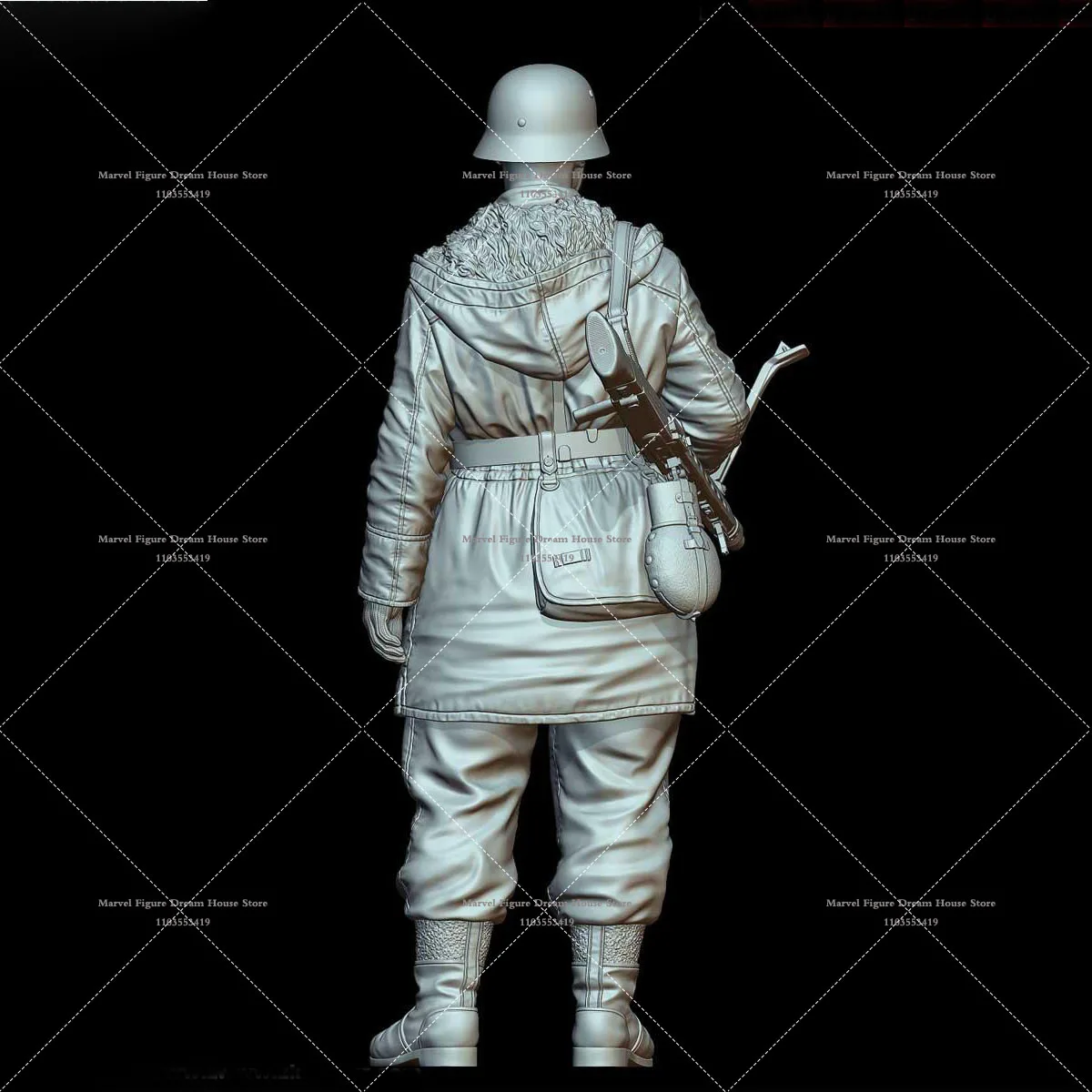 1/16 Miniatur szene Puppe weißes Harz Modell ungeputzte unmontierte Weltkrieg II militärische Themen Schütze Soldaten Action figur